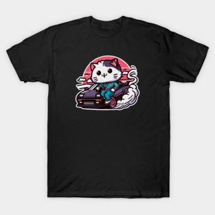 JDM car - Drifting racer cat T-Shirt